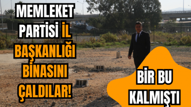 Bir bu kalmıştı! Memleket Partisi İl Başkanlığı binasını çaldılar!