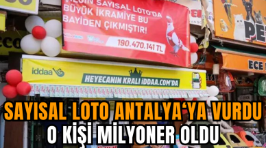 Sayısal Loto Antalya‘ya vurdu! O kişi Milyoner oldu