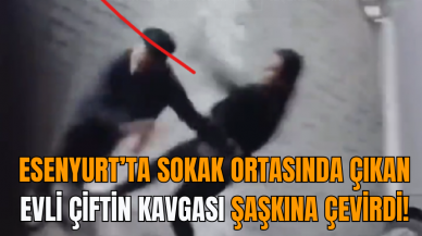 Esenyurt’ta Sokak Ortasında Çıkan Evli Çiftin Kavgası Şaşkına Çevirdi!