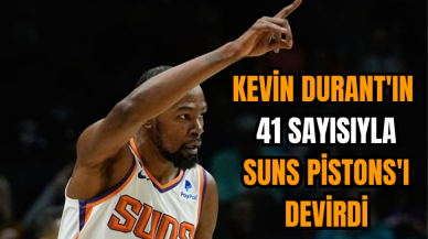 Kevin Durant'ın 41 sayısıyla Suns Pistons'ı devirdi