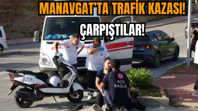 Manavgat’ta Trafik Kazası! Çarpıştılar!