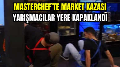 MasterChef’te Market Kazası: Yarışmacılar Yere Kapaklandı