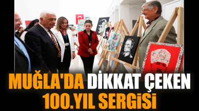 Muğla'da dikkat çeken 100.Yıl sergisi