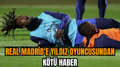 Real Madrid'e yıldız oyuncusundan kötü haber