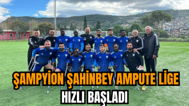 Şampyion Şahinbey Ampute lige hızlı başladı