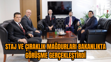 Staj ve Çıraklık Mağdurları Bakanlıkta Görüşme Gerçekleştirdi