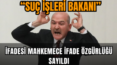 'Suç İşleri Bakanı’ ifadesini mahkeme ifade özgürlüğü olarak kabul etti