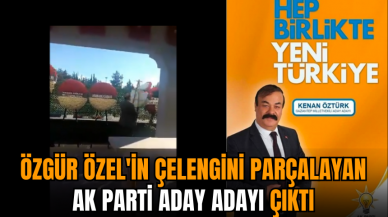 Cenaze töreninde Özgür Özel'in çelengini parçalamıştı! AK Parti aday adayı çıktı