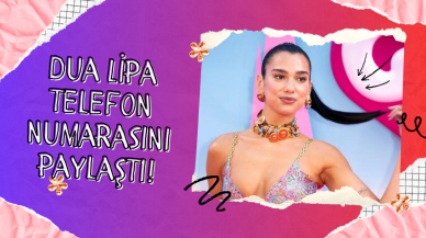 Dua Lipa telefon numarasını paylaştı!