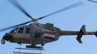 Irak'ta askeri helikopter düştü: 1 kişi hayatını kaybetti