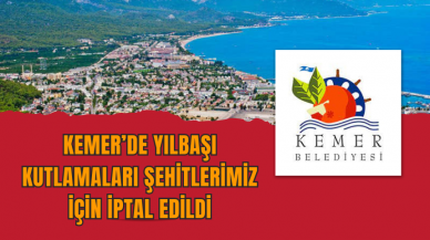 Kemer’de Yılbaşı Kutlamaları Şehitlerimiz İçin İptal Edildi