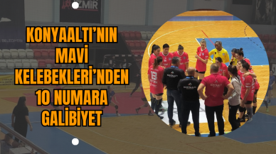 Konyaaltı’nın Mavi Kelebekleri’nden 10 Numara Galibiyet