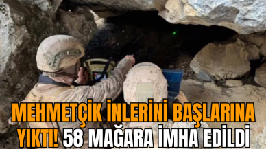 Mehmetçik inlerini başlarına yıktı! 10 ilde 58 mağara imha edildi