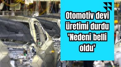 Otomotiv devi üretimi durdu 'Nedeni belli oldu'