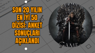 Son 20 Yılın En İyi 50 Dizisi: Anket Sonuçları Açıklandı