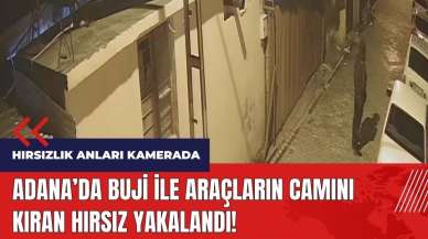 Adana'da buji ile araçların camını kıran hırsız yakalandı