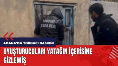 Adana'da torbacı baskını! Uy*şturucuları yatağın içine gizlemiş