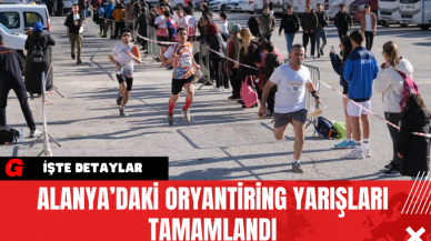 Alanya’daki Oryantiring Yarışları Tamamlandı