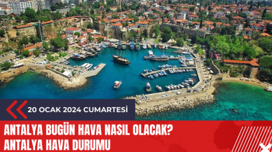 Antalya 20 Ocak 2024 Hava Durumu