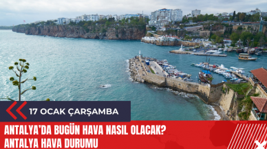 Antalya 17 Ocak 2024 Hava Durumu