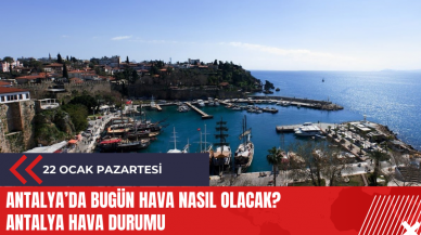 Antalya 22 Ocak 2024 Hava Durumu