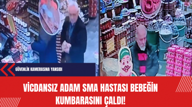 Vicdansız adam SMA hastası bebeğin kumbarasını çaldı!