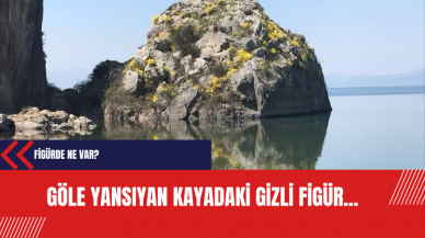 Göle yansıyan kayadaki gizli figür... Figürde ne var?