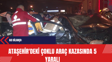 Acı Bilanço: Ataşehir'deki Çoklu Araç Kazasında 5 Yaralı