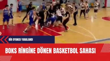 Boks Ringine Dönen Basketbol Sahası: Bir oyuncu yaralandı