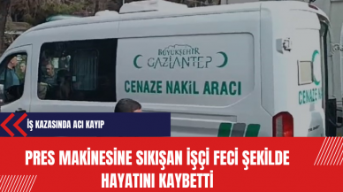 Pres Makinesine Sıkışan İşçi Feci Şekilde Hayatını Kaybetti