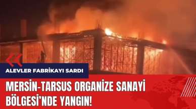 Mersin-Tarsus Organize Sanayi Bölgesi'nde yangın!