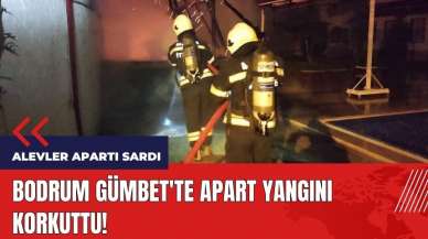 Bodrum Gümbet'te apart yangını korkuttu!