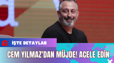 Cem Yılmaz'dan Müjde! Acele Edin