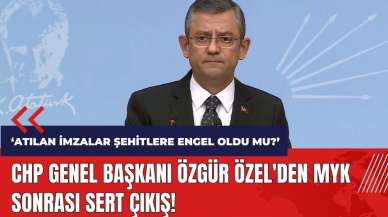 CHP Genel Başkanı Özgür Özel'den MYK sonrası açıklama