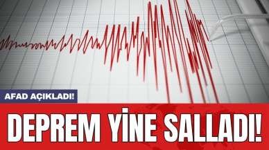 Son dakika! Deprem yine salladı!