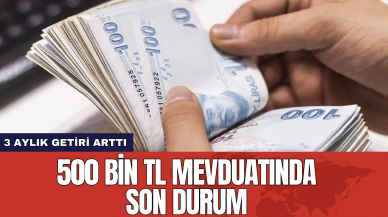 500 bin TL mevduatında zon durum: 3 aylık getiri arttı!