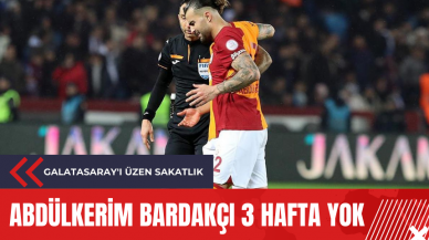 Galatasaray'ı üzen sakatlık: Abdülkerim Bardakçı 3 hafta yok