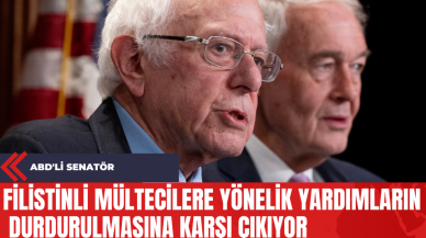 ABD'li Senatör Filistinli Mültecilere Yönelik Yardımların Durdurulmasına Karşı Çıkıyor