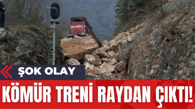 Kömür Treni Raydan Çıktı!