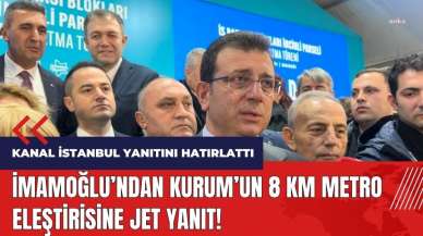 İmamoğlu'ndan Kurum'un 8 km metro eleştirisine jet yanıt