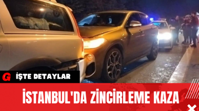 İstanbul'da  Zincirleme Kaza