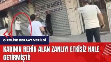 Kadının rehin alan zanlıyı etkisiz hale getiren polise beraat verildi