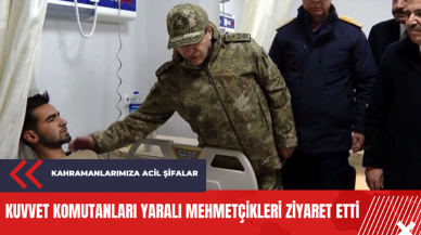 Kuvvet komutanları yaralı mehmetçikleri ziyaret etti