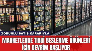 Marketlerde tıbbi beslenme ürünleri için devrim başlıyor