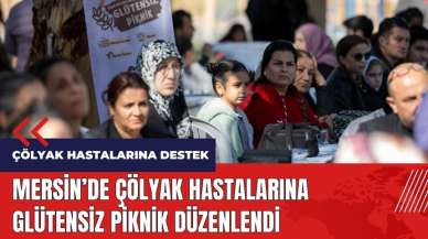 Mersin'de çölyak hastalarına glütensiz piknik düzenlendi