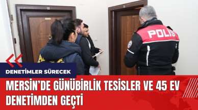 Mersin'de günübirlik tesisler ve 45 ev denetimden geçti