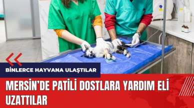 Mersin'de patili dostlara yardım eli uzattılar