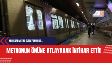 Metronun önüne atlayarak intihar etti!!