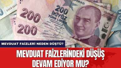 Mevduat faizlerindeki düşüş devam ediyor mu?