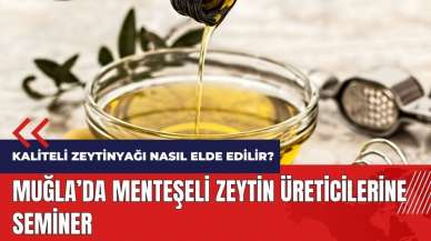 Muğla'da Menteşeli zeytin üreticilerine seminer